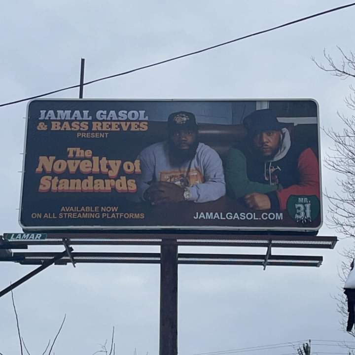 Billboard of Jamal Gasol and Bass Reeves